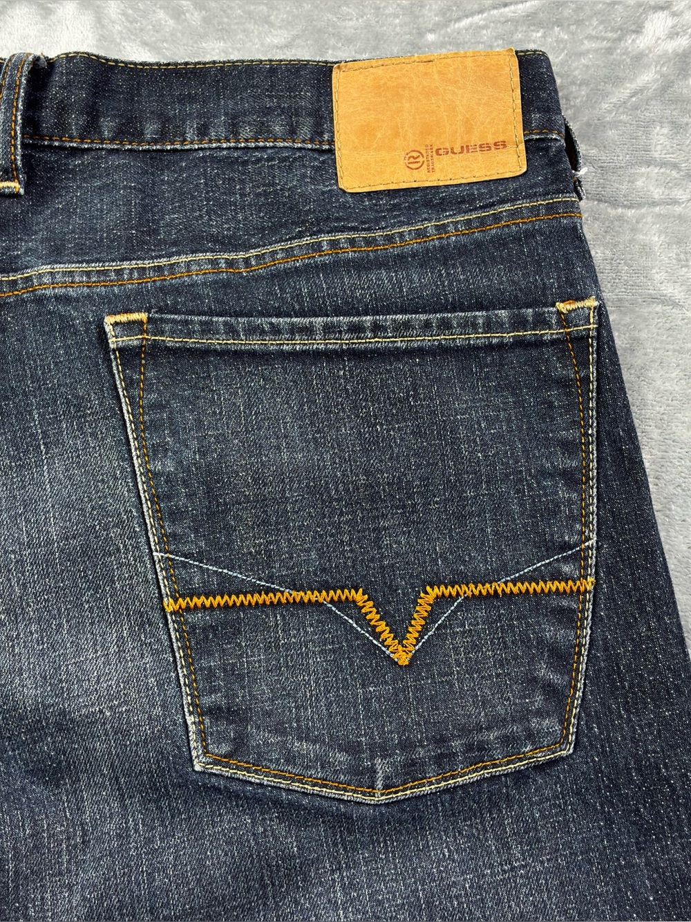 Guess Jeans Cliff Bootcut Mens 36x32 Stretch Blue Denim Retro Y2K Made in Mexico